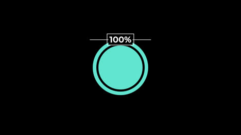 Kreisdiagramm-0-Bis-100-%-Prozent-Infografiken-Laden-Kreisring-Oder-Übertragung,-Animation-Mit-Alphakanal-Herunterladen.